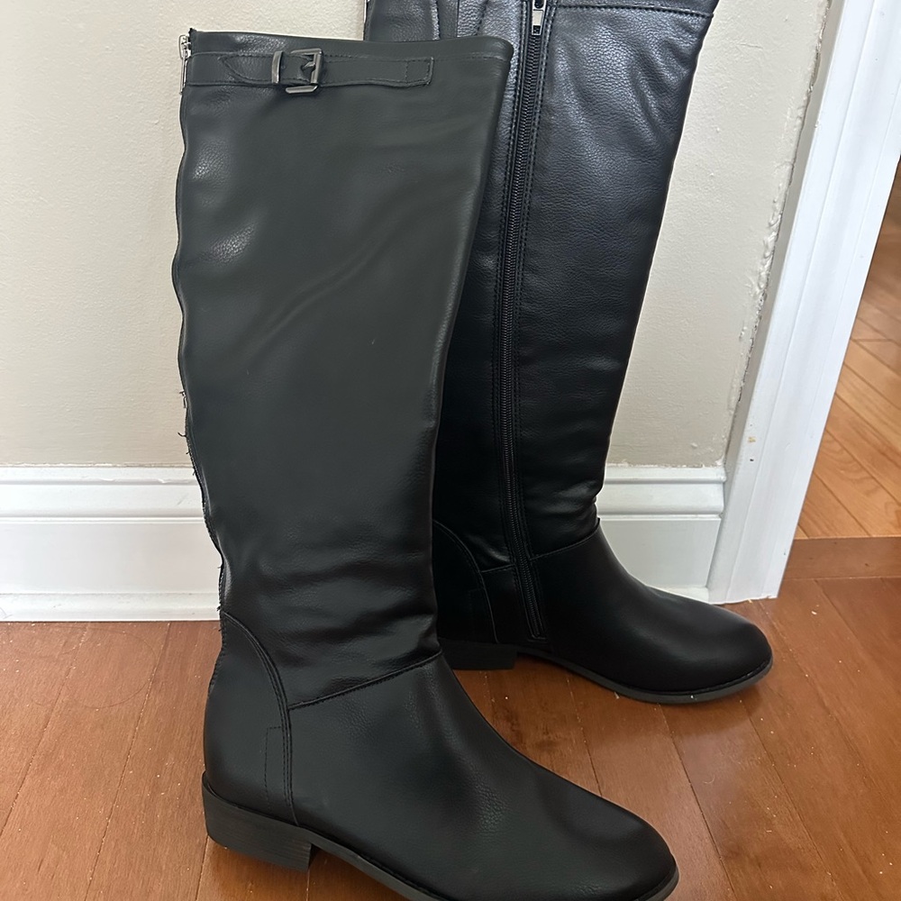 Steve Madden Black Over the Knee Boots NEVER WORN NWOT size 7